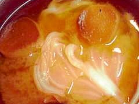 焼き麩入り★春キャベツの味噌汁